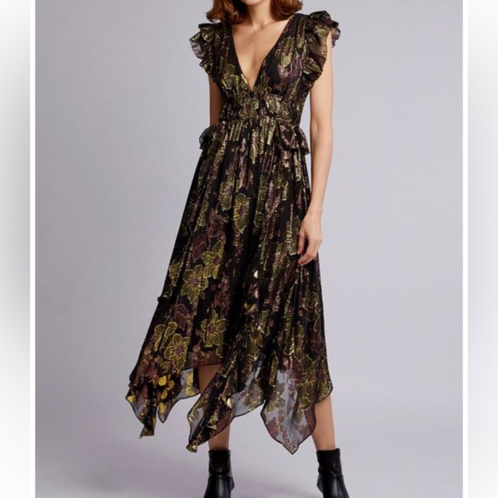 Ulla Johnson Nerrisa Dress (Metallic Night Out) SZ 4 NWOT